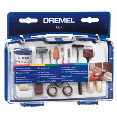 ENSEMBLE DE 52 ACCESSOIRES POUR OUTILS ROTATIFS DREMEL 687 BOSCH