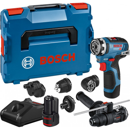 PERCEUSE-VISSEUSE 12V BOSCH GSR 12V-35 FC - 2 BATTERIES 3AH - CHARGEUR - COFFRET L-BOXX