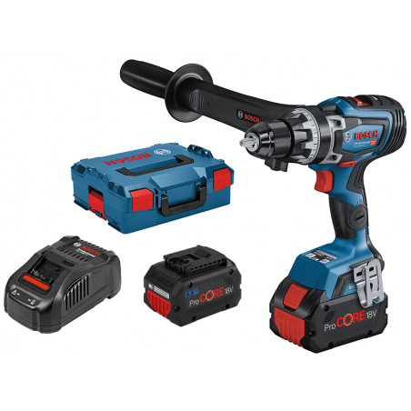 PERCEUSE-VISSEUSE 18V BOSCH BITURBO GSR 18V-150 C - 2 BATTERIES 5.5AH - CHARGEUR - COFFRET L-BOXX