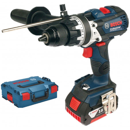 PERCEUSE-VISSEUSE 18V BOSCH GSR 18V-110 C - 2 BATTERIES 5AH - CHARGEUR - COFFRET L-BOXX