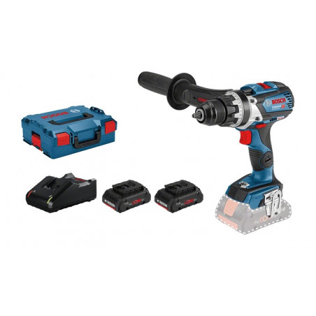 PERCEUSE-VISSEUSE 18V BOSCH GSR 18V-110 C - 2 BATTERIES PROCORE 4AH - CHARGEUR - COFFRET L-BOXX