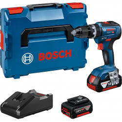 PERCEUSE-VISSEUSE À PERCUSSION 18V BOSCH - 2 BATTERIES 4AH - CHARGEUR - COFFRET L-BOXX PERCEUSE-VISSEUSE À PERCUSSION 18V BOSCH - 2 BATTERIES 4AH - CHARGEUR - COFFRET L-BOXX