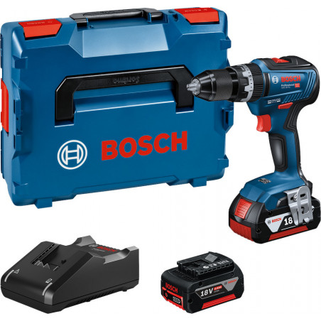 PERCEUSE-VISSEUSE À PERCUSSION 18V BOSCH - 2 BATTERIES 4AH - CHARGEUR - COFFRET L-BOXX