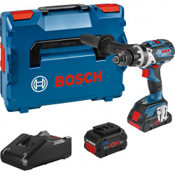 PERCEUSE-VISSEUSE À PERCUSSION 18V BOSCH GSB 18V-110 C - 2 BATTERIES PROCORE 5,5AH - CHARGEUR PERCEUSE-VISSEUSE À PERCUSSION 18V BOSCH GSB 18V-110 C - 2 BATTERIES PROCORE 5,5AH - CHARGEUR