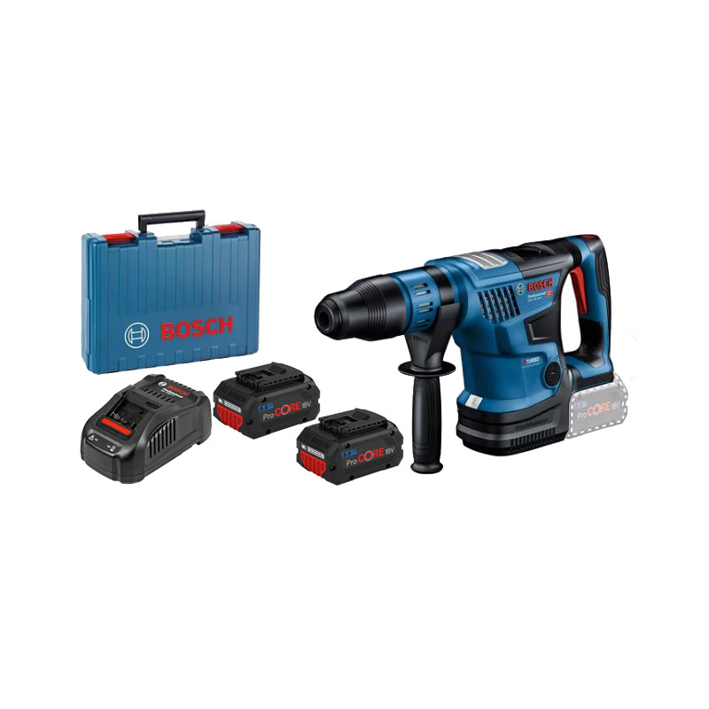 PERFORATEUR BITURBO SDS-MAX 18V BOSCH GBH 18V-36C - 2 BATTERIES PROCORE 8AH - CHARGEUR - COFFRET