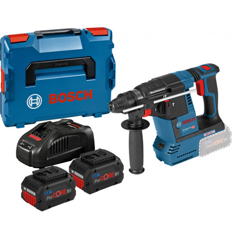 PERFORATEUR SDS-PLUS 18V BOSCH GBH 18V-26 - 2 BATTERIES PROCORE 5,5AH - CHARGEUR - COFFRET L-BOXX