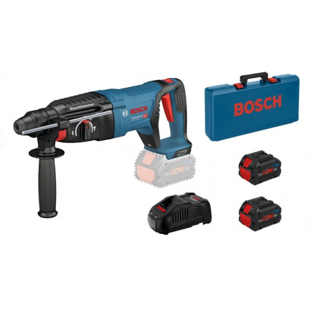 PERFORATEUR SDS-PLUS 18V BOSCH GBH 18V-26 D - 2 BATTERIES PROCORE 8AH - CHARGEUR - COFFRET