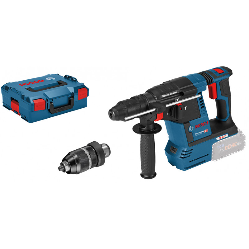 PERFORATEUR-BURINEUR SDS-PLUS 18V BOSCH GBH 18V-26 F - COFFRET L-BOXX (SANS BATTERIE NI CHARGEUR)