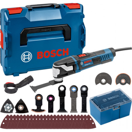 DÉCOUPEUR OSCILLANT 400W SYSTÈME STARLOCK BOSCH GOP40-30 - 15 ACCESSOIRES - COFFRET L-BOXX