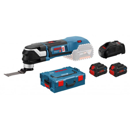 DÉCOUPEUR-PONCEUR 18V BOSCH GOP 18V-28 - 2 BATTERIES PROCORE 8 AH - CHARGEUR - COFFRET L-BOXX