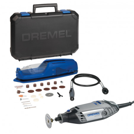 OUTIL MULTIFONCTION BOSCH DREMEL 3000 - 130W AVEC 25 ACCESSOIRES ET COFFRET