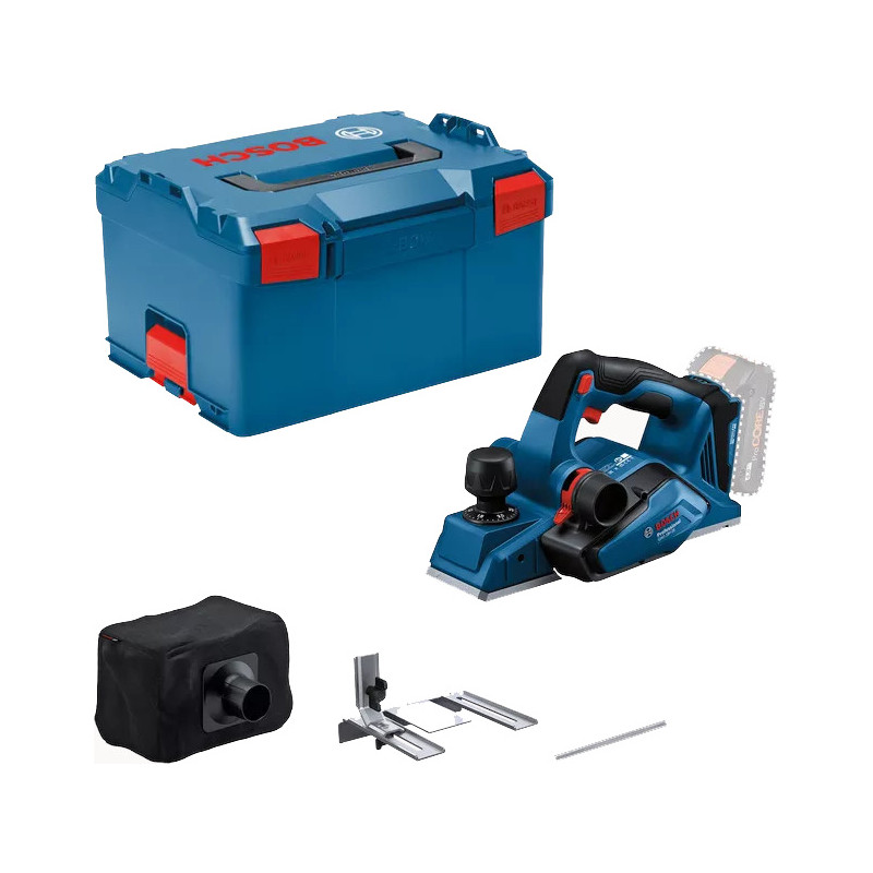 RABOT BOSCH GHO 18V-26 - COFFRET L-BOXX (SANS BATTERIE NI CHARGEUR)
