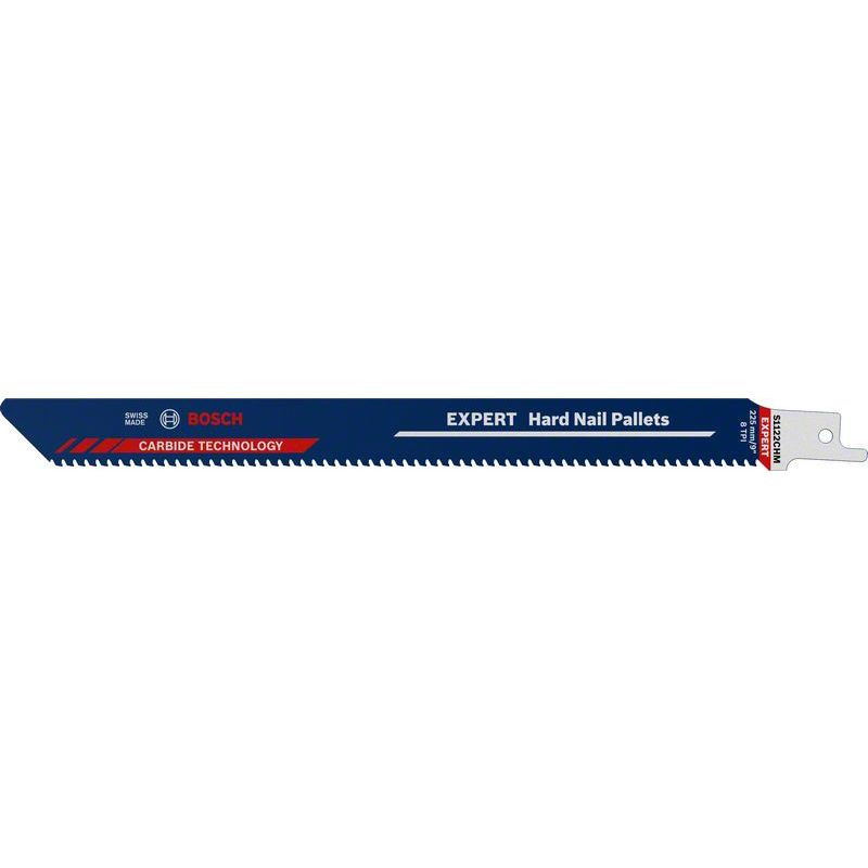 LAME DE SCIE SABRE BOSCH EXPERT CARBURE S1122 CHM POUR PALETTES ET CLOUS DURS