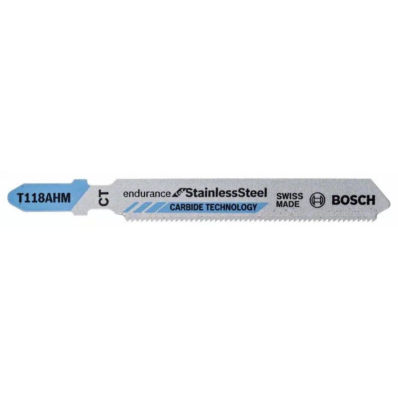 LAME DE SCIE SAUTEUSE BOSCH T 118 AHM POUR ACIER INOXYDABLE