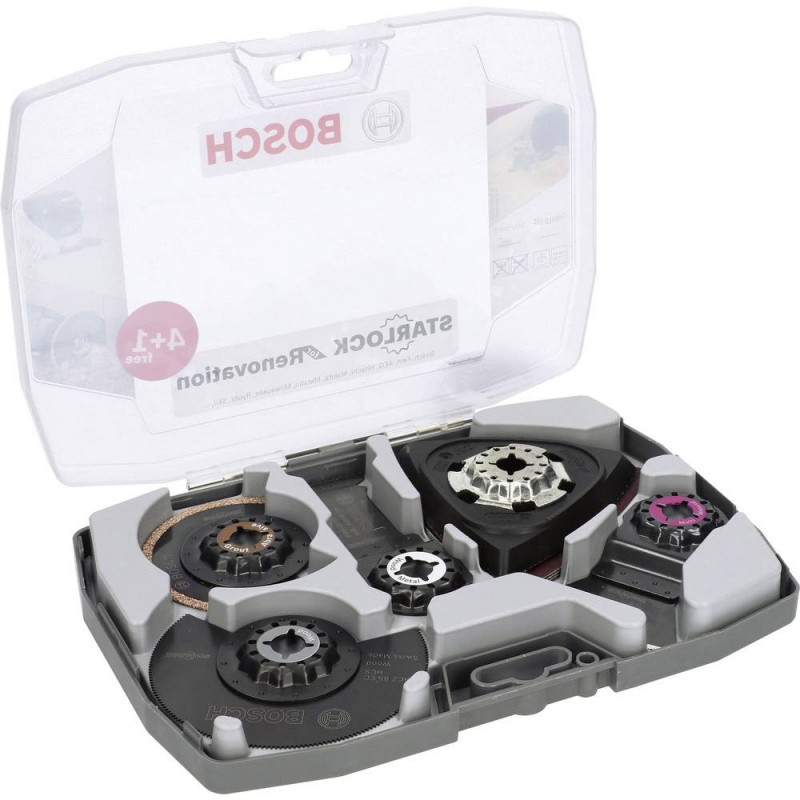 COFFRET DE RÉNOVATION BOSCH STARLOCK GOP - 5 PIÈCES LAMES ET ABRASIFS
