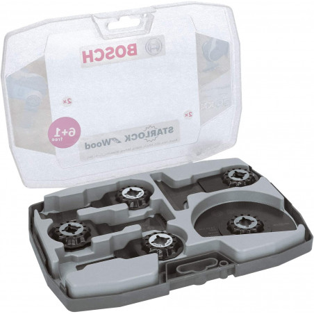 COFFRET MENUISERIE 7 PIÈCES STARLOCK BOSCH POUR OUTILS MULTIFONCTIONS
