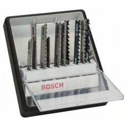 ENSEMBLE DE 10 LAMES DE SCIE SAUTEUSE BOSCH WOOD EXPERT, ROBUST LINE ENSEMBLE DE 10 LAMES DE SCIE SAUTEUSE BOSCH WOOD EXPERT, ROBUST LINE