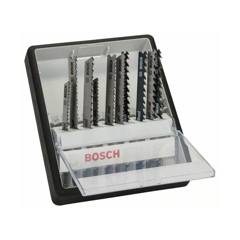ENSEMBLE DE 10 LAMES DE SCIE SAUTEUSE BOSCH WOOD EXPERT, ROBUST LINE