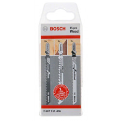 ENSEMBLE DE 15 LAMES DE SCIE SAUTEUSE BOSCH POUR BOIS - RÉF. 2607011436 ENSEMBLE DE 15 LAMES DE SCIE SAUTEUSE BOSCH POUR BOIS - RÉF. 2607011436