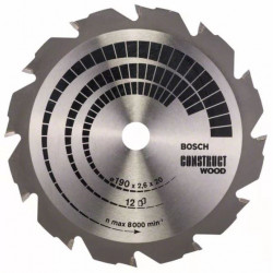 LAME DE SCIE CIRCULAIRE BOSCH CONSTRUCT WOOD PRO LAME DE SCIE CIRCULAIRE BOSCH CONSTRUCT WOOD PRO