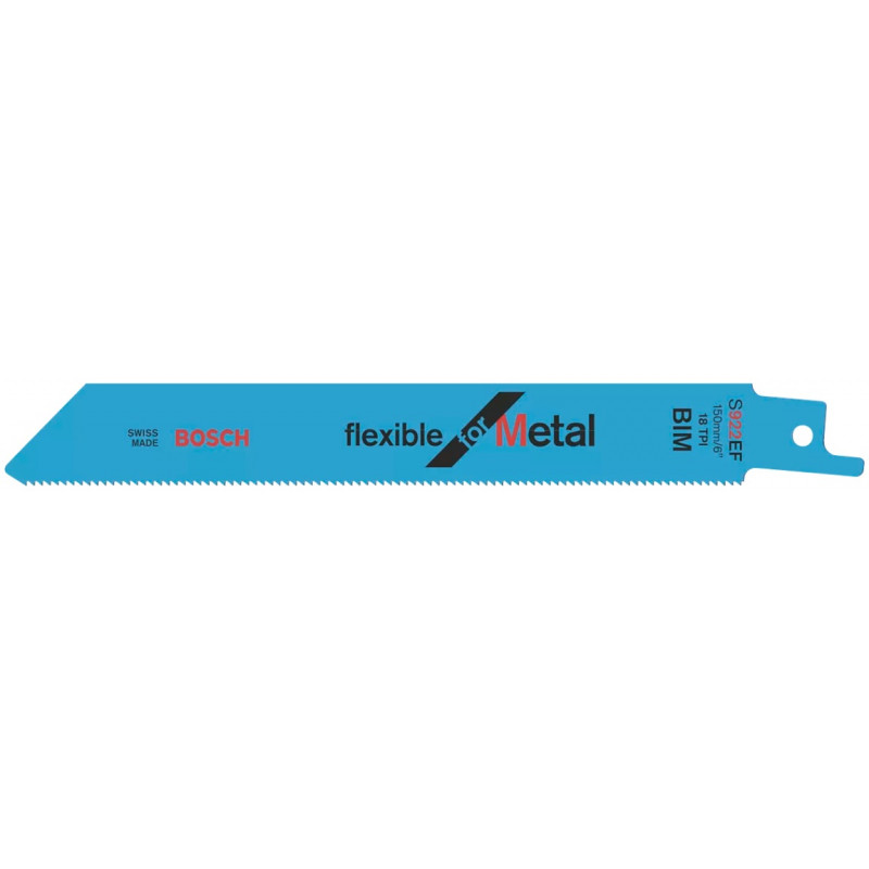LAME DE SCIE SABRE BOSCH S922 EF POUR MÉTAL FLEXIBLE