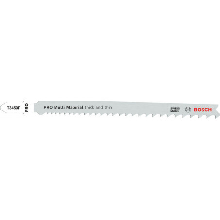 LAME DE SCIE SAUTEUSE BOSCH T 345 XF PROGRESSOR POUR BOIS ET MÉTAL