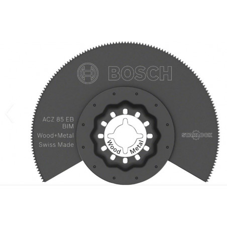 LAME OSCILLANTE SEGMENT BOSCH ACZ 85 EB POUR BOIS ET MÉTAL, COMPATIBLE OUTILS MULTI-FONCTIONS