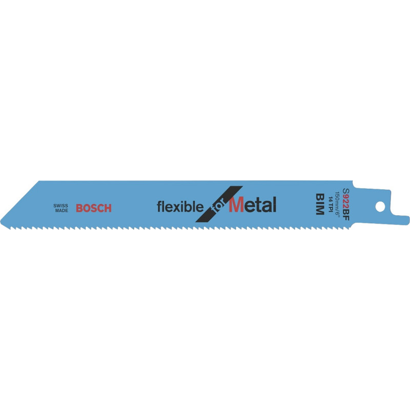 LAMES DE SCIE SABRE BOSCH S 922 BF POUR MÉTAL FLEXIBLE