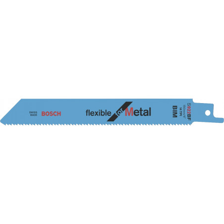LAMES DE SCIE SABRE BOSCH S 922 BF POUR MÉTAL FLEXIBLE