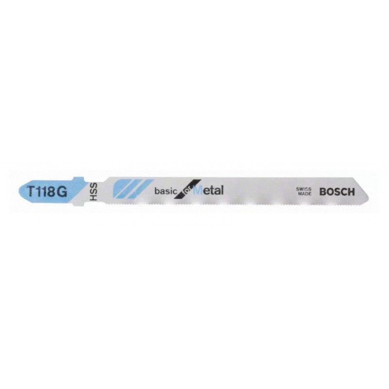 LAMES DE SCIE SAUTEUSE BOSCH T 118 G POUR MÉTAL - RÉFÉRENCE 2608631012