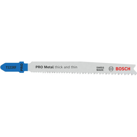 LAMES DE SCIE SAUTEUSE BOSCH T 123 XF PROGRESSOR POUR MÉTAL