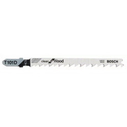 LAMES DE SCIE SAUTEUSE BOSCH T101D CLEAN FOR WOOD - RÉFÉRENCE 2608630032