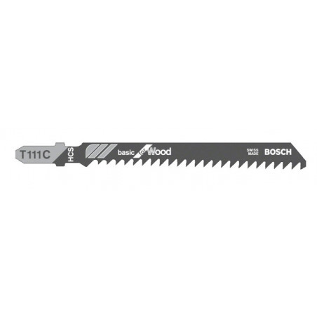 LAMES DE SCIE SAUTEUSE BOSCH T111C POUR BOIS - 2608630033