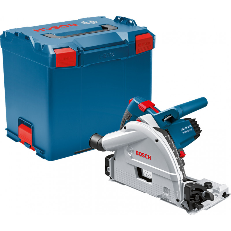 SCIE PLONGEANTE 1400W BOSCH GKT 55 GCE - COFFRET L-BOXX