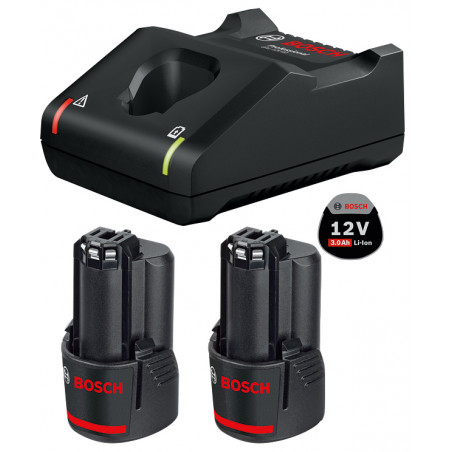 SCIE SABRE 12V BOSCH GSA 12V-14 - 2 BATTERIES 3AH - CHARGEUR - COFFRET L-BOXX