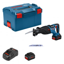 SCIE SABRE 18V BOSCH GSA 18V-28 - 2 BATTERIES PROCORE 5,5 AH - CHARGEUR - COFFRET L-BOXX