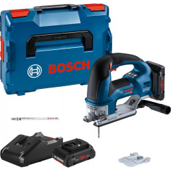 SCIE SAUTEUSE 18V BOSCH-155 BC - 2 BATTERIES PROCORE 4AH - CHARGEUR - COFFRET L-BOXX