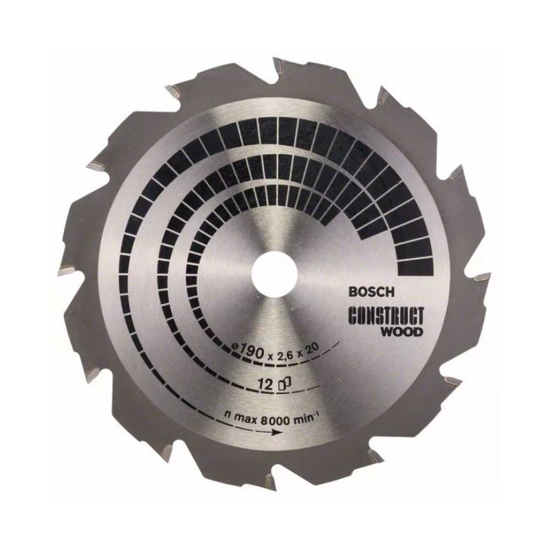LAME DE SCIE CIRCULAIRE BOSCH CONSTRUCT WOOD PRO