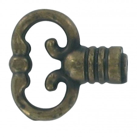 CLÉ DÉCORATIVE EN ZAMAK POUR MEUBLE RUSTIQUE JEAN BROS N°312