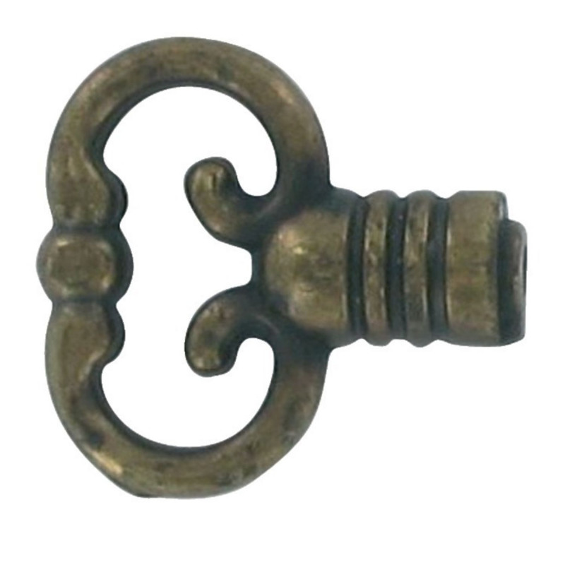 CLÉ DÉCORATIVE EN ZAMAK POUR MEUBLE RUSTIQUE JEAN BROS N°312