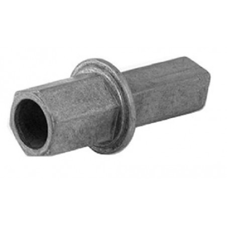 INSERT HEXAGONAL CHERUBINI POUR MANIVELLE, ALÉSAGE 16 MM, DIAMÈTRE 12 MM, EN ZAMAK