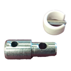 KIT ADAPTATEUR MANIVELLE POUR TUBE DIAMÈTRE 12 MM ET CARDAN DIAMÈTRE 13 MM + CLIP LIAISON