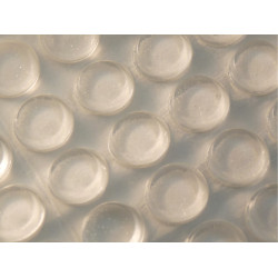 BUTÉE AUTOCOLLANTE TRANSLUCIDE CIVIC INDUSTRIE, DIAMÈTRE 10 MM, PLAQUETTE DE 25 - RÉF. 09611022