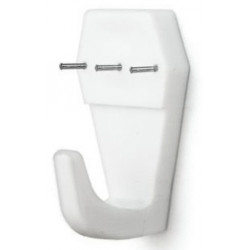 CROCHETS POUR TABLEAUX MUR BÉTON 31X17MM - LOT DE 20 PIÈCES