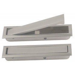 POIGNÉE À BASCULE ENCASTRABLE RECTANGULAIRE CHROMÉE MAT CADAP - MODÈLE P0032/37S