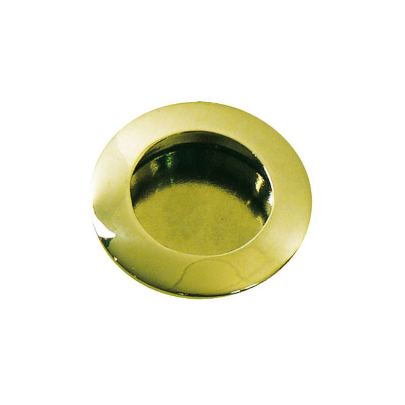 POIGNÉE ENCASTRABLE RONDE EN ZAMAK, DIAMÈTRE 40 MM