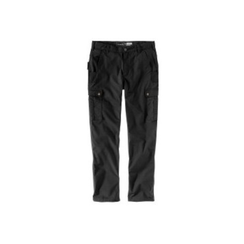PANTALON CARGO CARHARTT COTON ARMÉ RIPSTOP NOIR COUPE CLASSIQUE