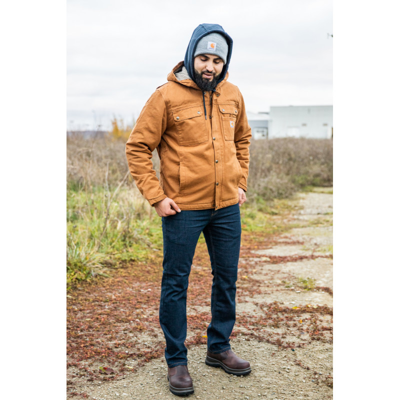 BLOUSON CARHARTT BARLETT EN COTON WASHED DUCK S1103826