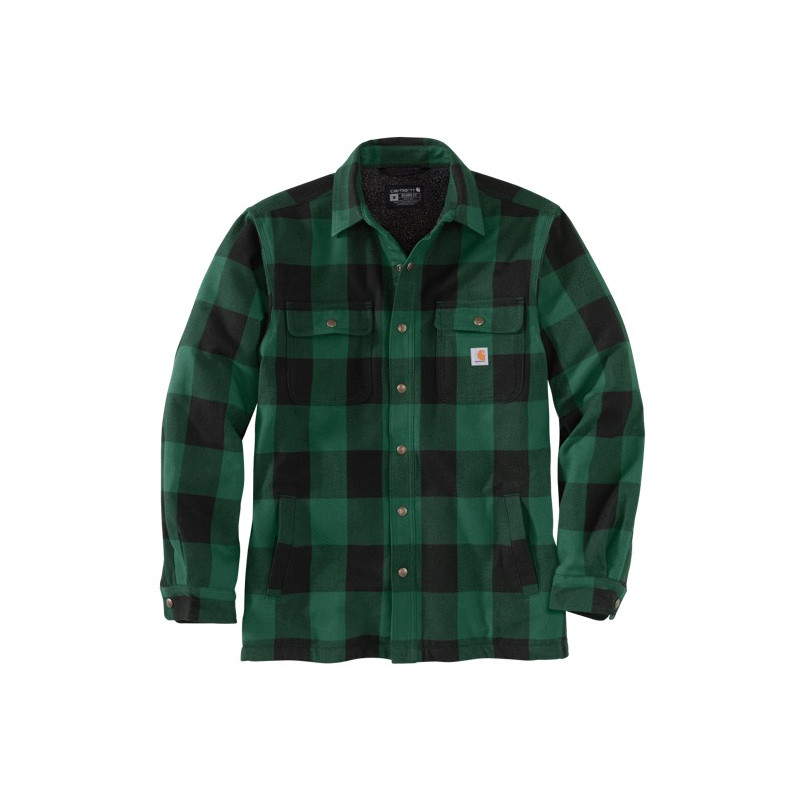 CHEMISE À CARREAUX CARHARTT FLANELLE DOUBLÉE SHERPA JAC S1104911