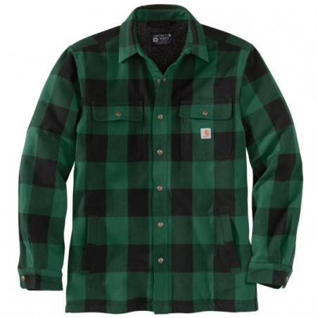 CHEMISE À CARREAUX CARHARTT FLANELLE DOUBLÉE SHERPA JAC S1104911